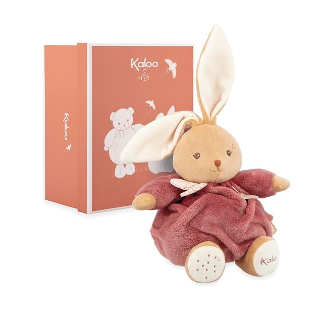 KALOO - Peluche Conejo Burdeos 17cm - Peluche ultrasuave para bebé - Tierno compañero Desde el Nacimiento