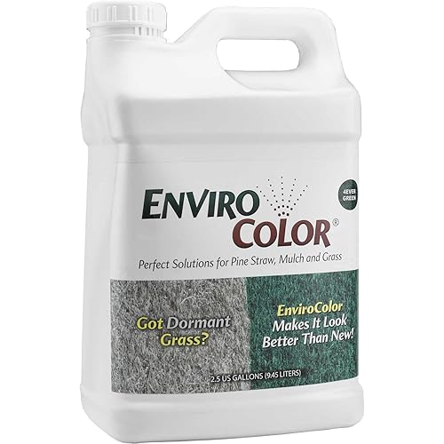 Miniatura 7 de EnviroColor 4EverGreen - Pintura para césped y césped  1 galón trata 4000 pies cuadrados de pintura de fuerza máxima, espray de césped verde para