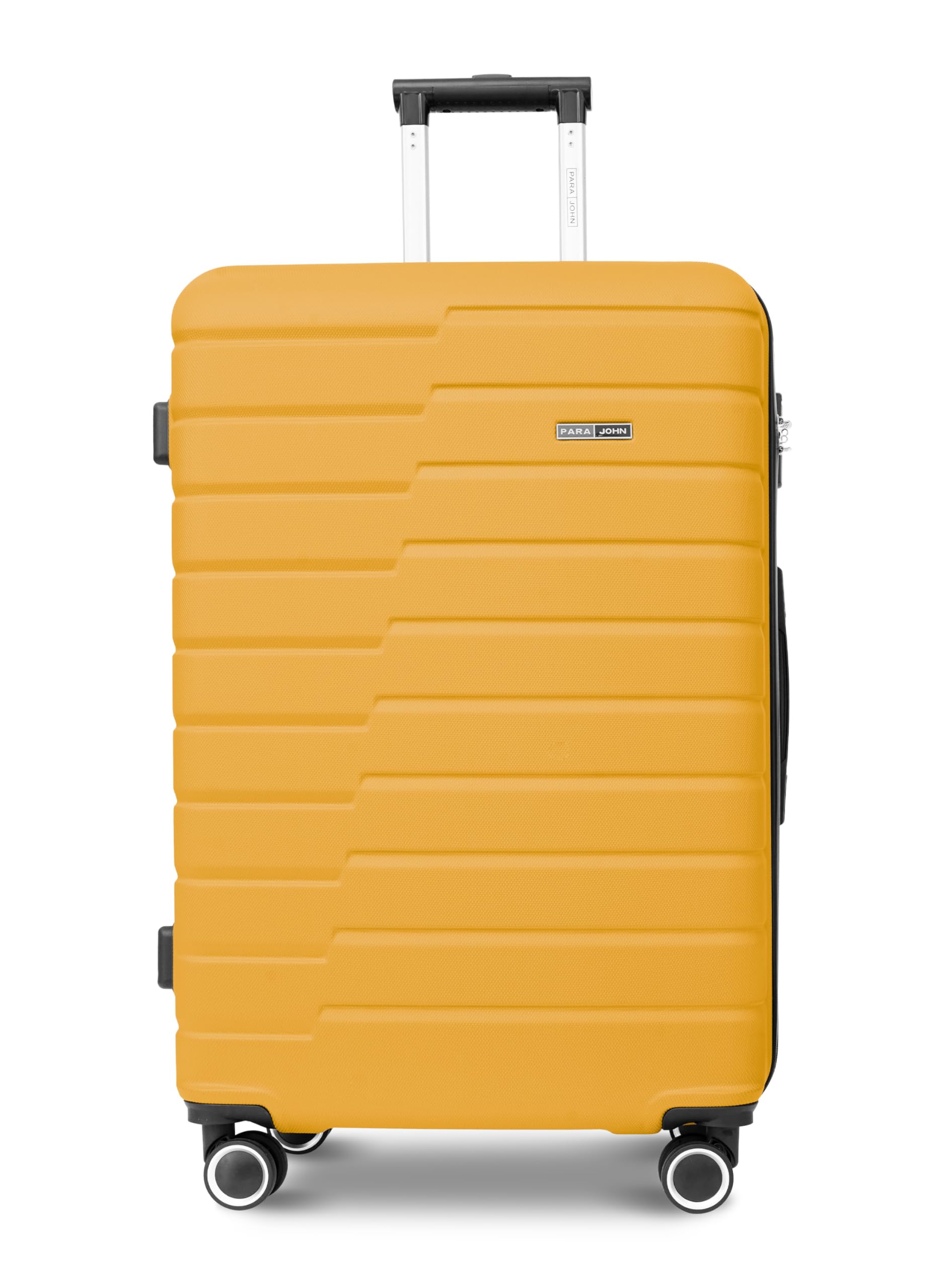 POPGLIDE Series 1 Piece Durable Lightweight Cabin Size 20 inches Carrying 10KG Material-ABS 4 Wheels Hardsided Travel Suitcase - Yellow