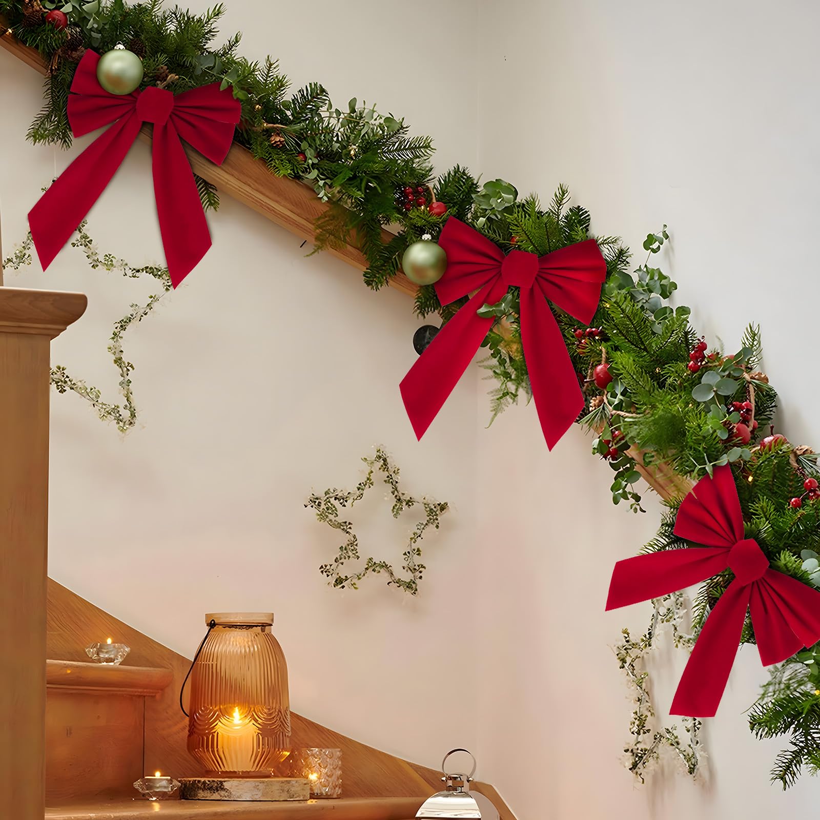 Mini albero di Natale con luci e fiocco – Ideale per tavoli, espositori