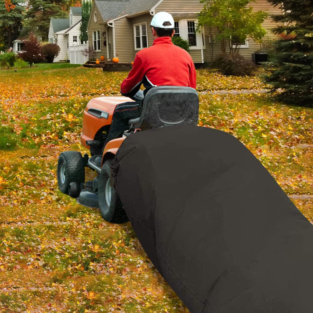 Lawn Tractor Leaf Bag,Large Lawn Tractor Leaf Bag, Sacchetto Rifiuti di Resistente AllUsura,Raccolta di Foglie Facile E Veloce, Sacco per Rifiuti di Foglie per La Raccolta Riutilizzabile