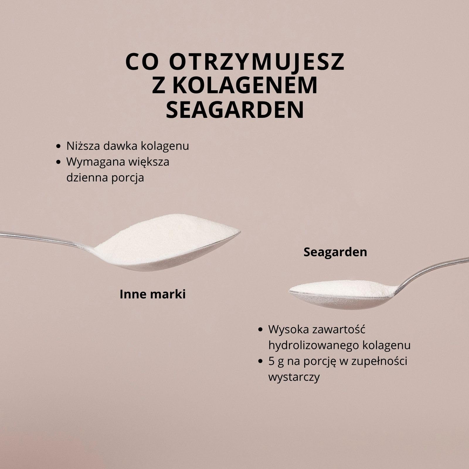 Sproszkowany norweski kolagen morski | Dzikie ryby z północnego Atlantyku | 2-miesięczny zapas | Hydrolizowane peptydy | Suplement dla zdrowej skóry, włosów, paznokci | 100% naturalny | 300 g