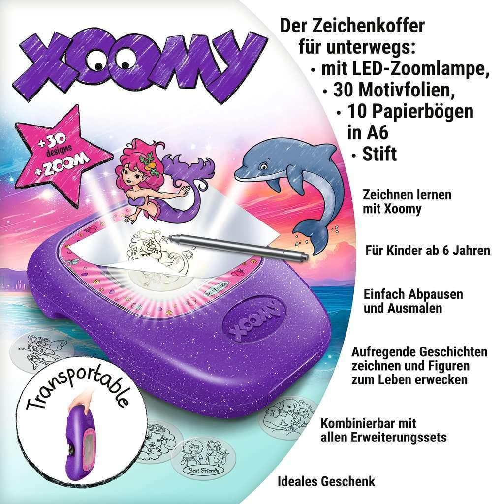 Ravensburger Xoomy Midi Meine besten Freunde- Projektor zum Zeichnen Lernen für Kinder ab 6 Jahren, kreatives Zeichnen und Malen für Mädchen und Jungen - 23697