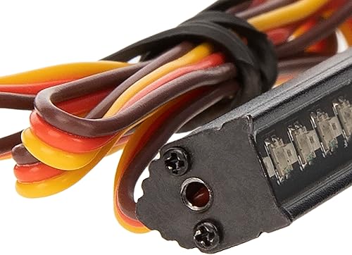 Miniatura 5 de DKKY SCX24 - Barra de luz de techo para AXIAL SCX24 Bronco C10 JLU Gladiator Deadbolt 124 RC Crawler Upgrades, 14 cuentas + 8 modos de iluminación