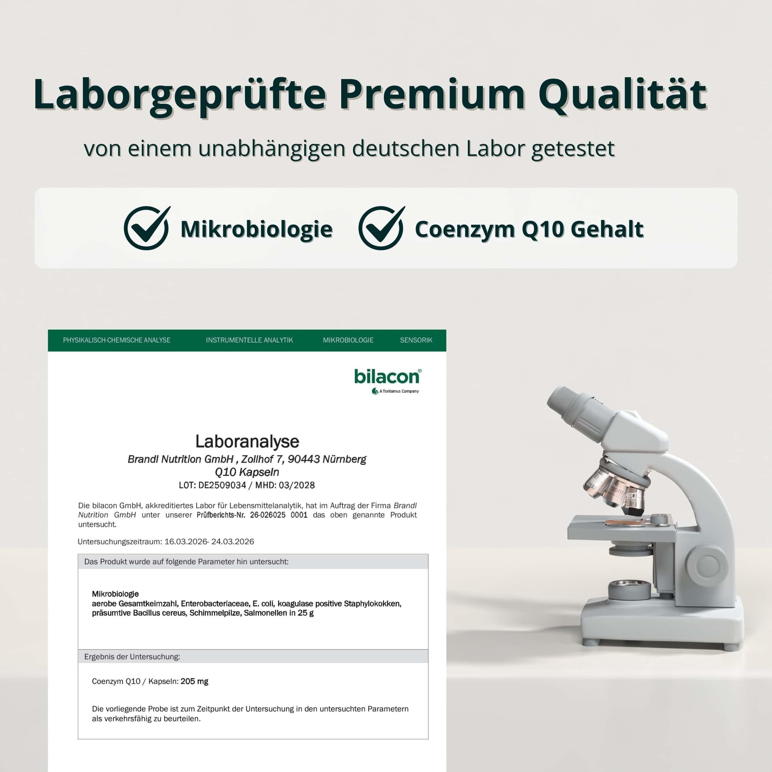 Coenzym Q10 Kapseln hochdosiert – Q10 Ubiquinon 200mg pro Kapsel – coq10, Stoffwechsel Kapsel, Energieproduktion, hohe Dosierung – Vegan & abgefüllt in Deutschland – 120 Q10 Kapseln – laborgeprüft