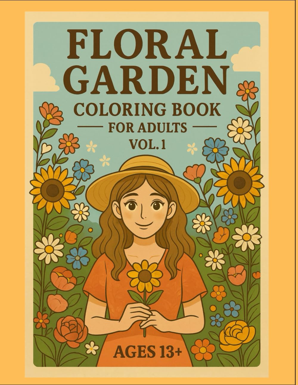 Floral Garden Vol.1: 56 Relaxing Flower Designs for Stress Relief & Mindfulness