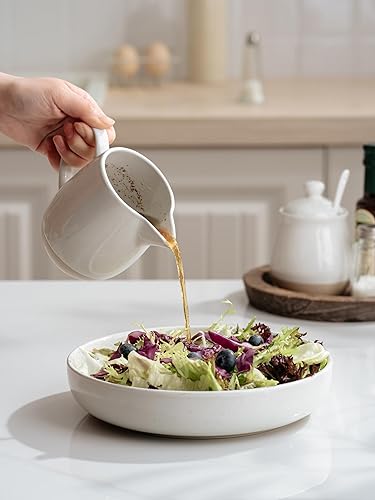 Miniatura 3 de famiware Milkyway - Crema de 13 onzas con asa, cerámica para cafélechesalsaservirensalada, dispensador de cerámica de arce y jarabe, vaso espumador