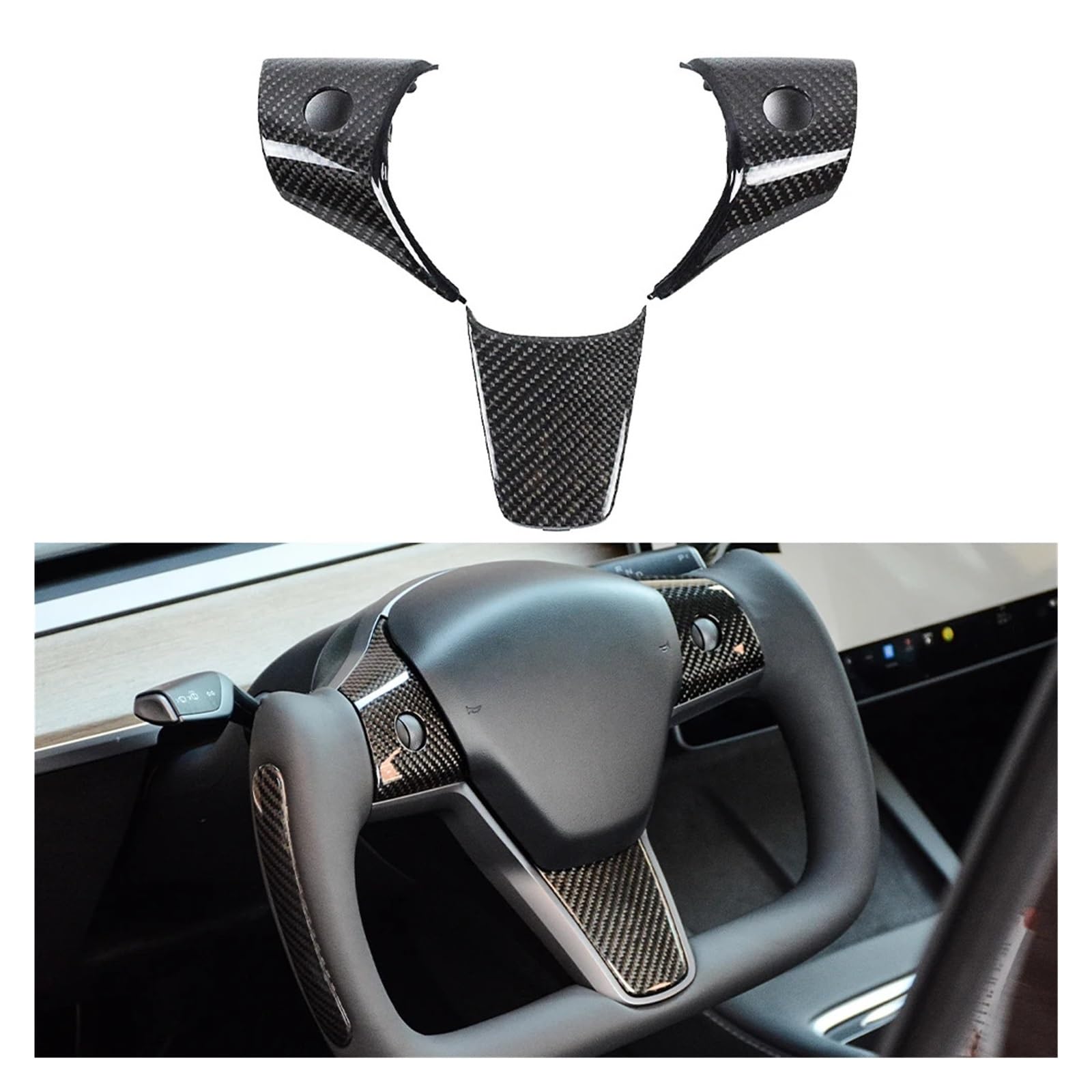 Steering Wheel Protective Frame Patch Trim Sticker,Fit For Model