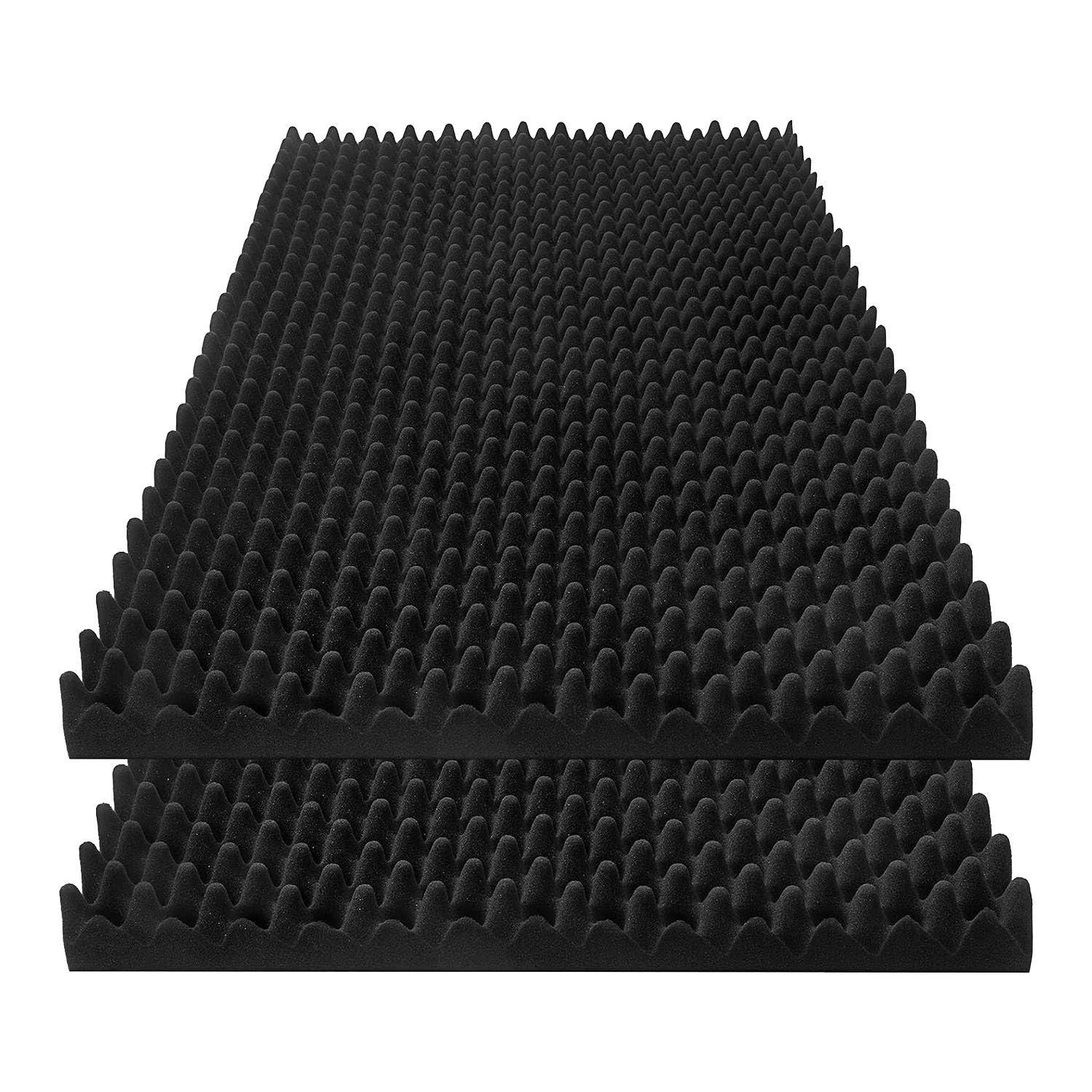 2 Pack Acoustic Foam Panels 48 X 24 X 2Inch For Home,Office, Recording Room, Studio