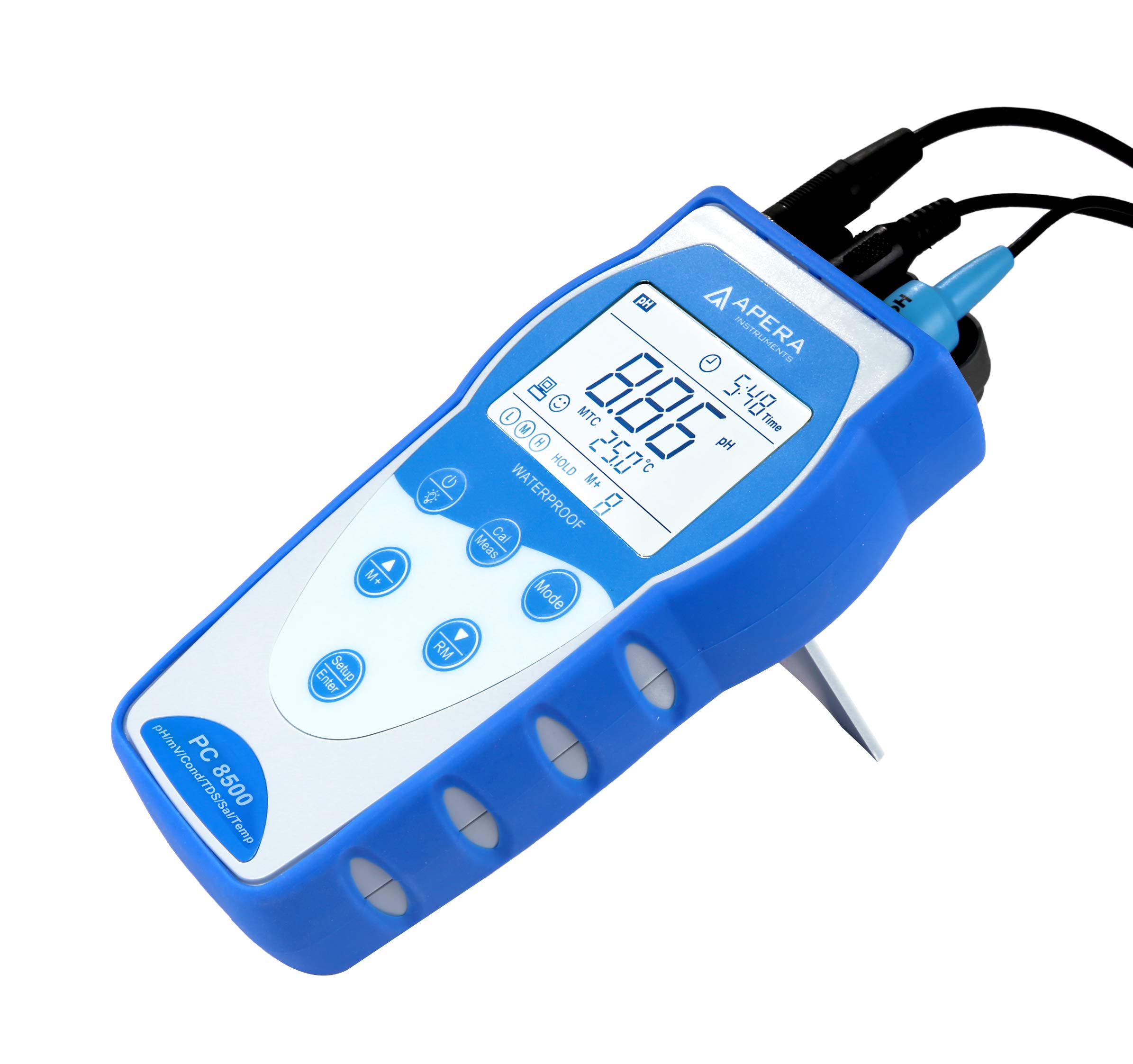 Apera Instruments Premium Series PC8500 Kit de medidor de pH/conductividad portátil (AI5524)