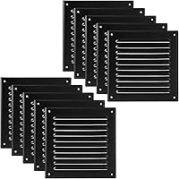 Vista 67 de Vent Systems – 3.35 x 9.84 pulgadas (interior) rejilla de ventilación de aire rectangular de metal blanco para alero, cubierta de rejilla, deflector