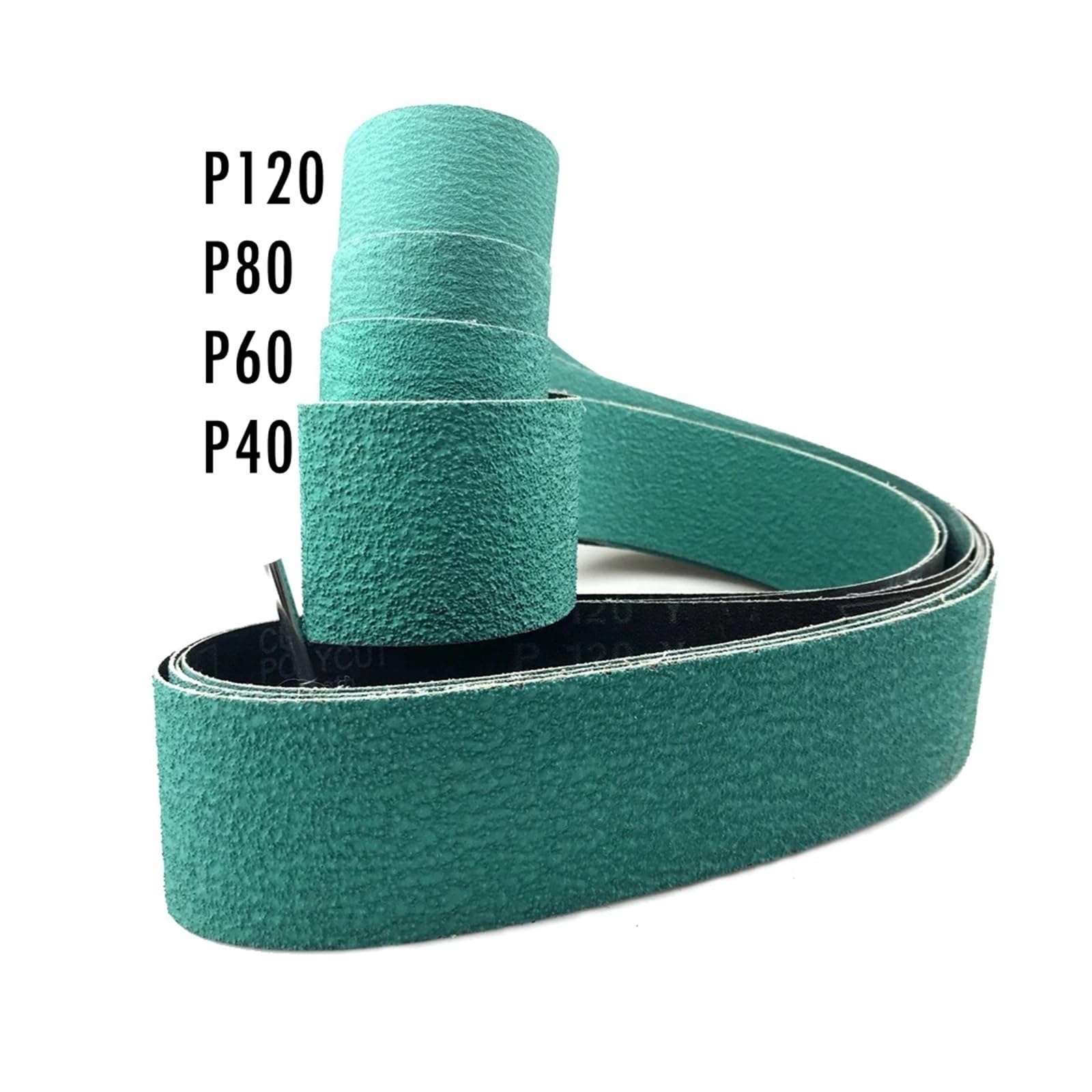 1 pezzo 2000 * 50/75/100/150mm Nastro abrasivo in zirconia for la levigatura di posate in metallo(P40,2000 X 75 mm)