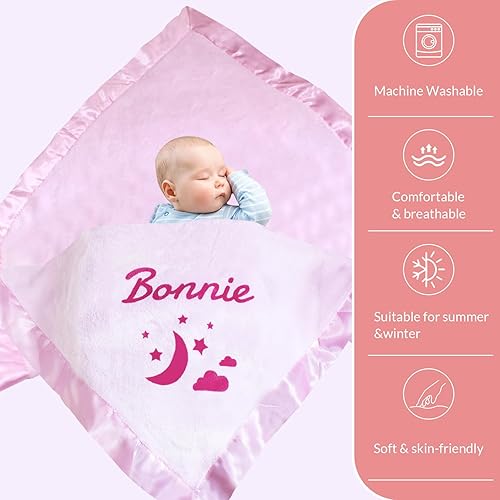 Miniatura 8 de Manta de bebé personalizada con nombre para niños, manta personalizada para niños, manta para niños pequeños para guardería, mantas personalizadas