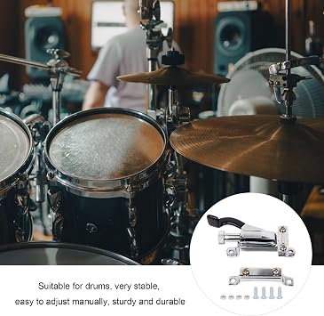 Mxfans C-type silver metal filter snare drum set (with 4 screws &4 nuts)