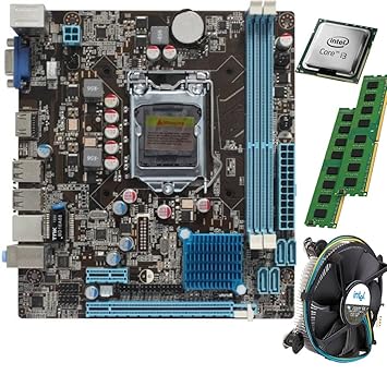 Zebion Core i3 Motherboard Kit with 2GB DDR3 RAM and Intel FAN