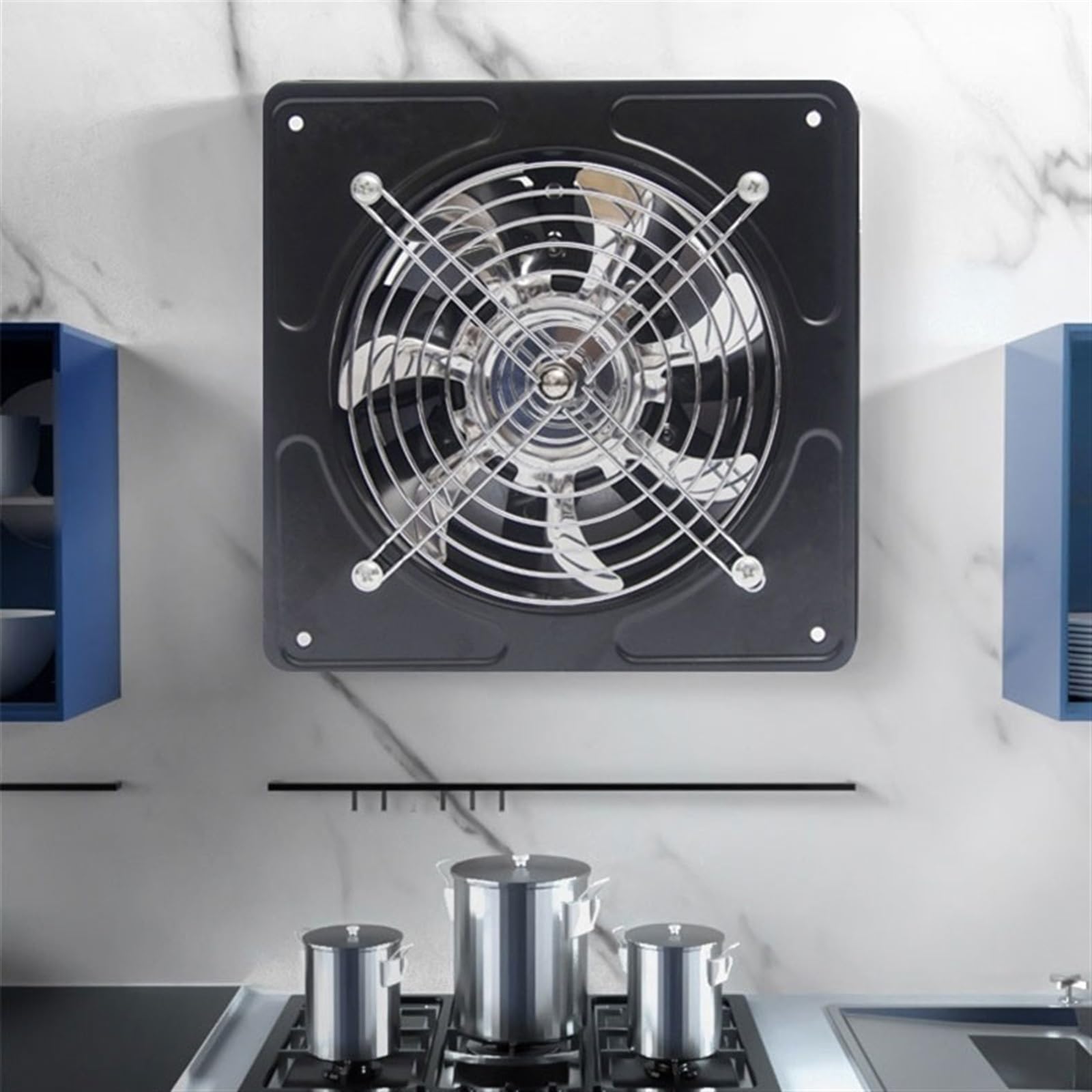 Ventilador Extractor de cocina for el hogar, extractor de ventana bidireccional de alta potencia de 8 pulgadas, extractor de aire comercial redondo Cuarto de baño