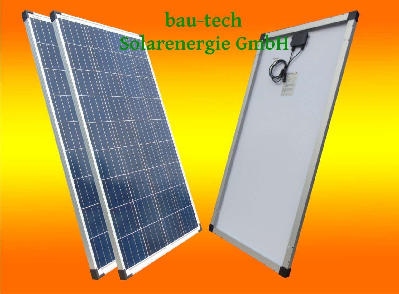 2 Stück 130Watt Solarmodule Polykristallin/Solarpanel/Solar Zelle GmbH