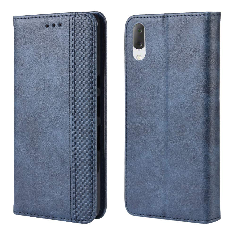 Custodia Magnetica In Pelle Per Sony Xperia L3 (I3312, I3322, I4312, I4332) – Con Slot Per Carte E Supporto, Marrone