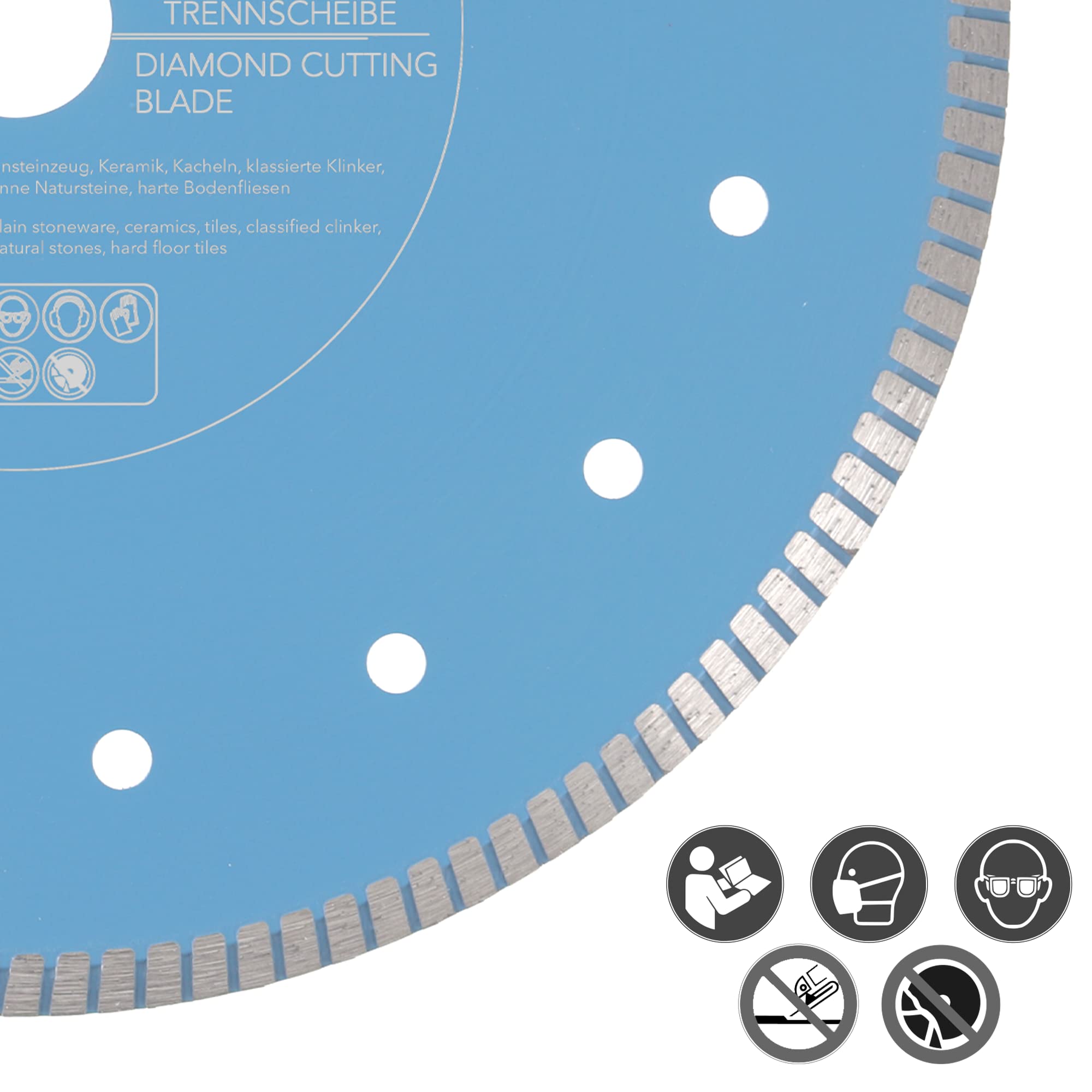 PRODIAMANT F33 - Disco diamantato professionale, ø 230 mm, per pietre naturali, granito e piastrelle, foro 22,2 mm, M14, extra sottile, in pietra naturale