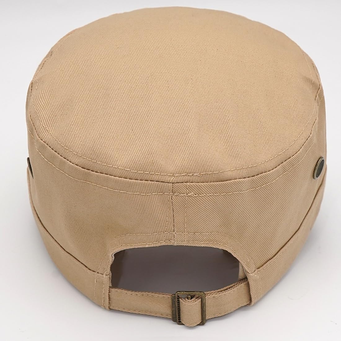 Unisex Cadet Army Cap Adjustable Flat Top Cap Washed Cotton Military Hat Baseball Cap - Image 5