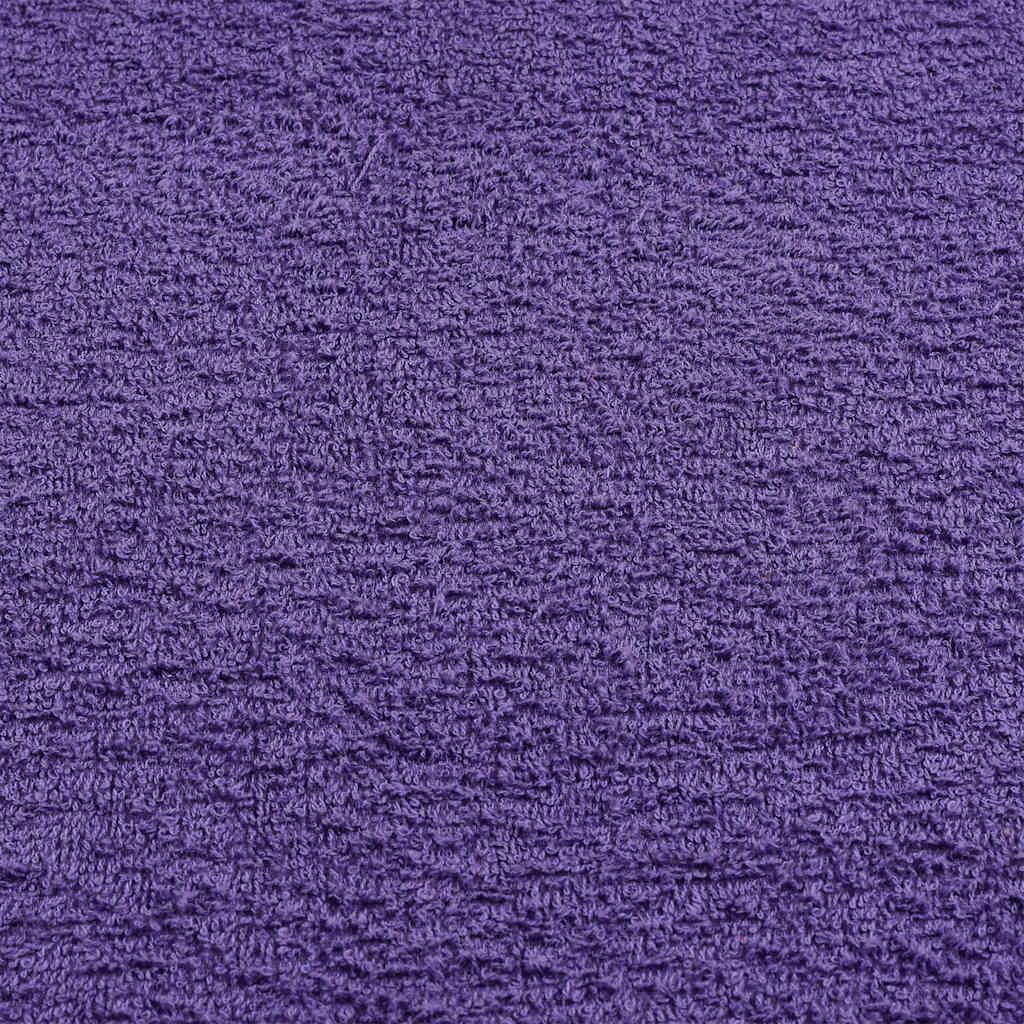 vidaXL Toallas de Invitados 10uds 100% algodón púrpura 70x140cm 360gsm, Toalla de baño, Toalla, Juego de Toallas de baño, Toallas de baño