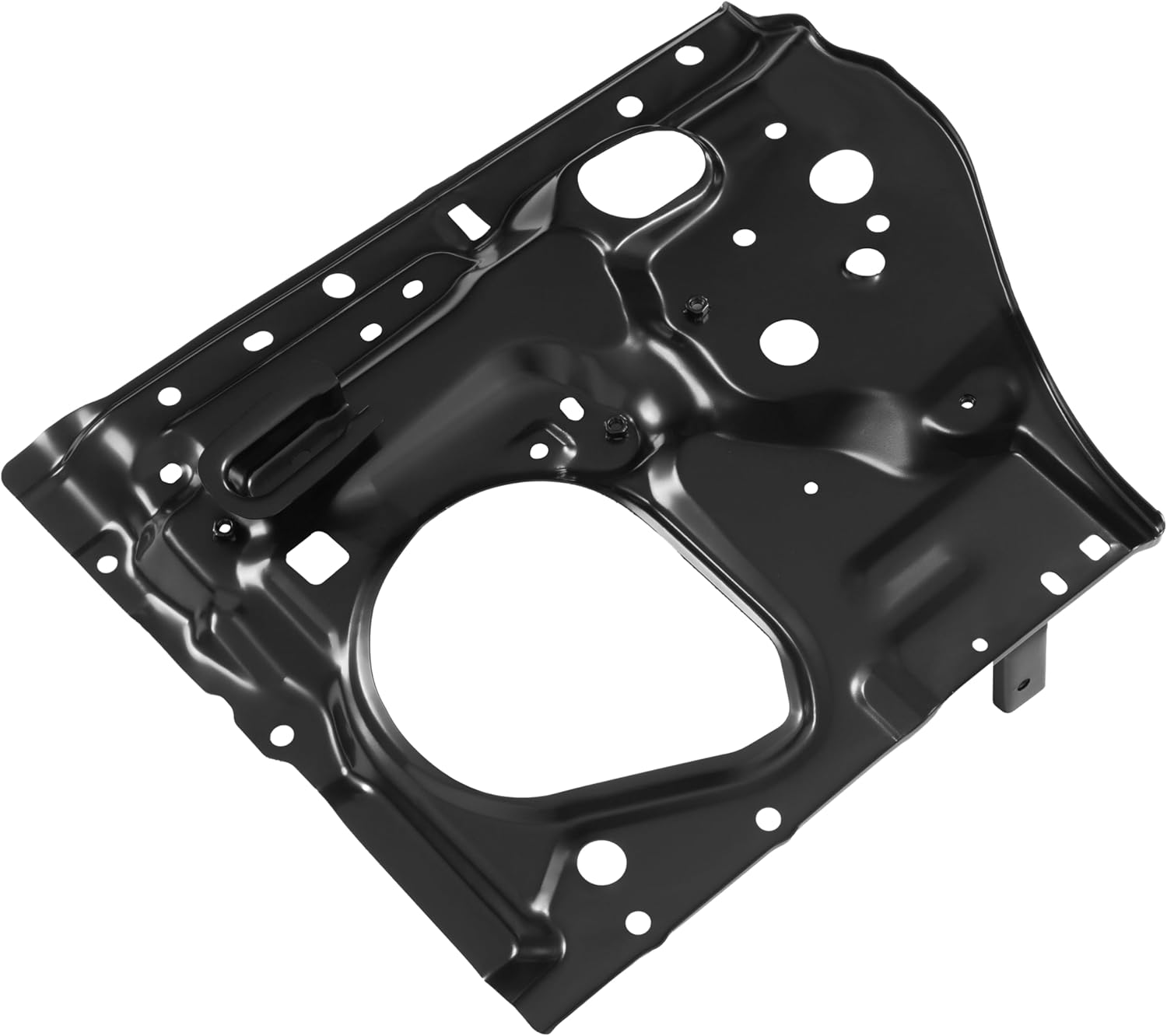 Radiator Core Support Right Bracket Compatible with 2001-2004 Toyota Tacoma Passenger Side Steel Electrophoresis Primed Black Front