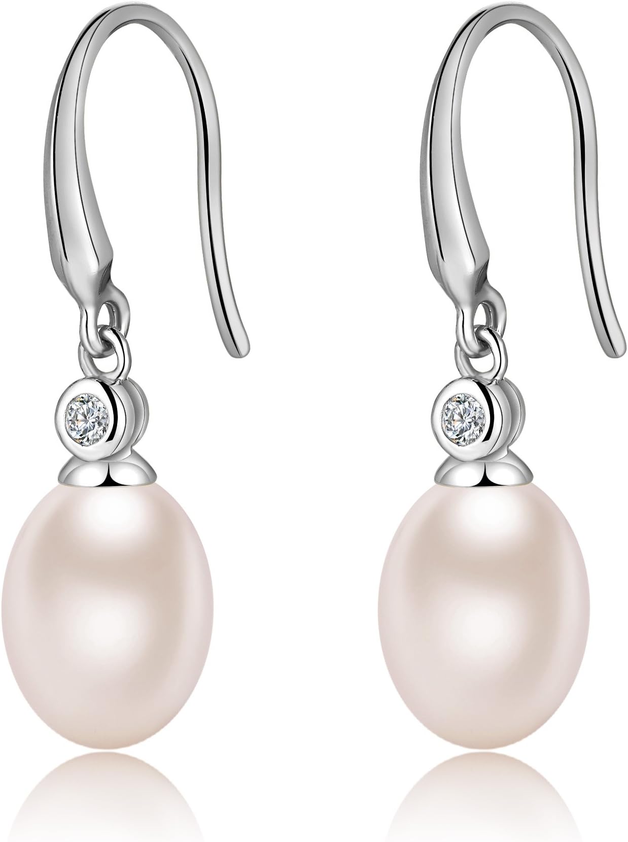 Pearl Earrings from Austria 925 Sterling Silver Fine Jewellery Silver/Gold Rose/Gold Colors