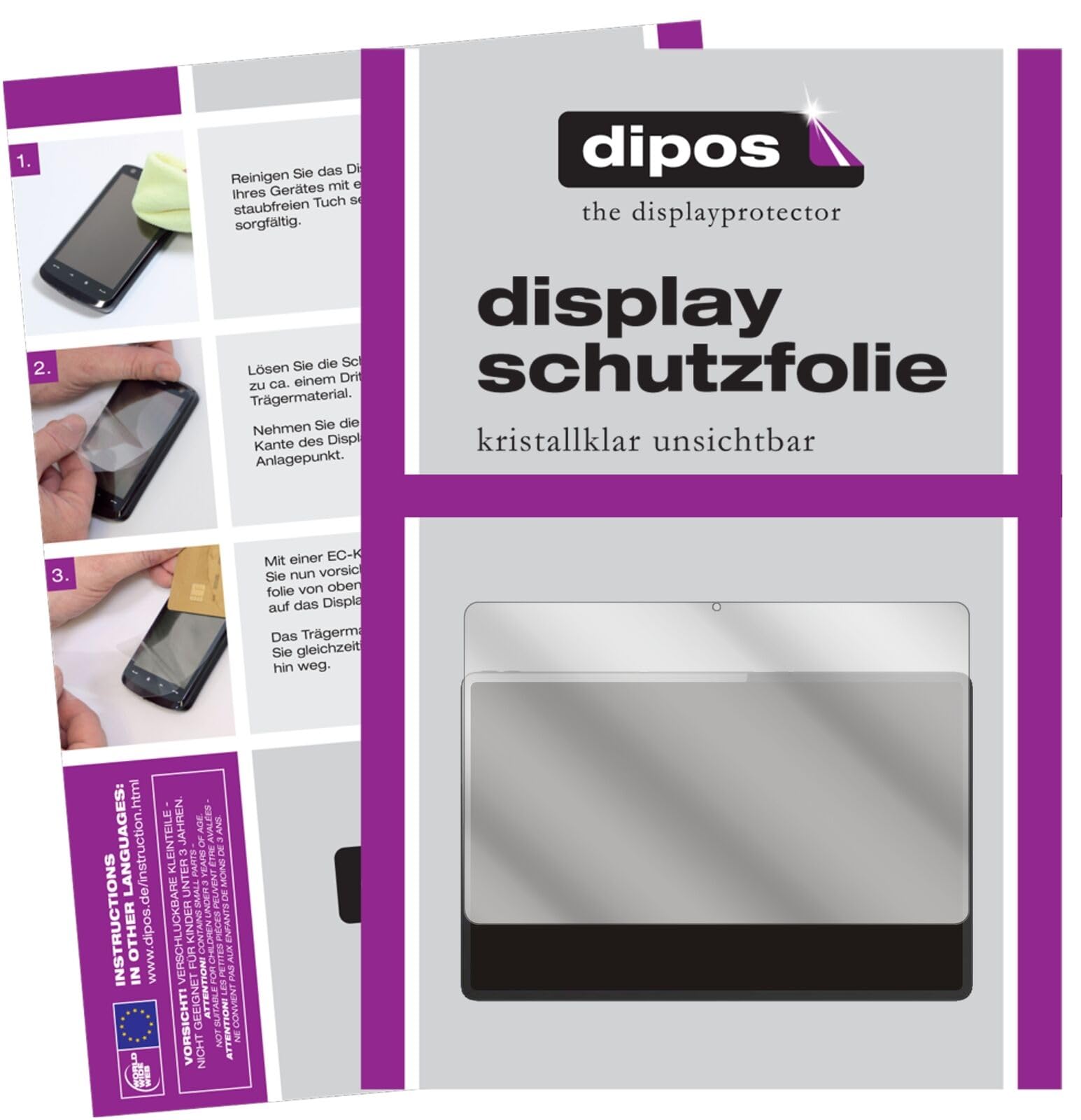 dipos I Pellicola Protettiva Compatibile con Lenovo IdeaPad Tablet K1