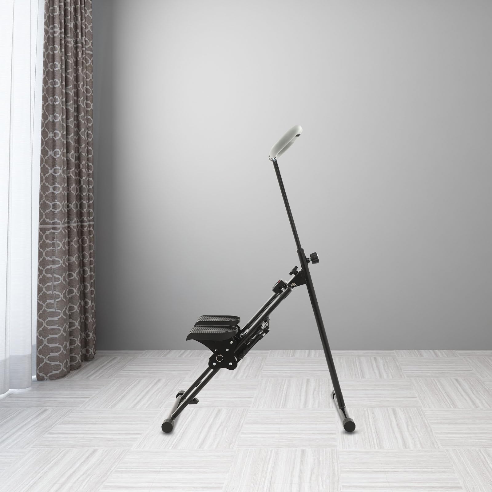 Stair Stepper - Attrezzatura per il fitness, per la casa, pieghevole, portata di 100 kg, 3 livelli, pedali e display regolabili, ideale per l'allenamento di tutto il corpo