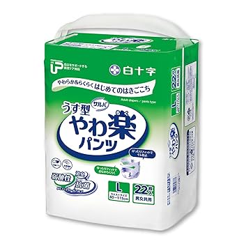 やわ楽パンツLサイズ22枚入りを8袋(合計176枚) ダンボール2箱のセット売り Amazon | サルバ うす型 やわ楽パンツ L~LLサイズ 22枚入 【ADL