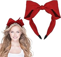 WLLHYF 1 PCS Bogen Stirnbänder Haarbänder Mode Nettes Haarband Anti-Rutsch Kopfbedeckung Schöne vielseitige rote Stirnbänder für Frauen Stirnbänder Schönheitspflege Einfaches elastisches Zubehör