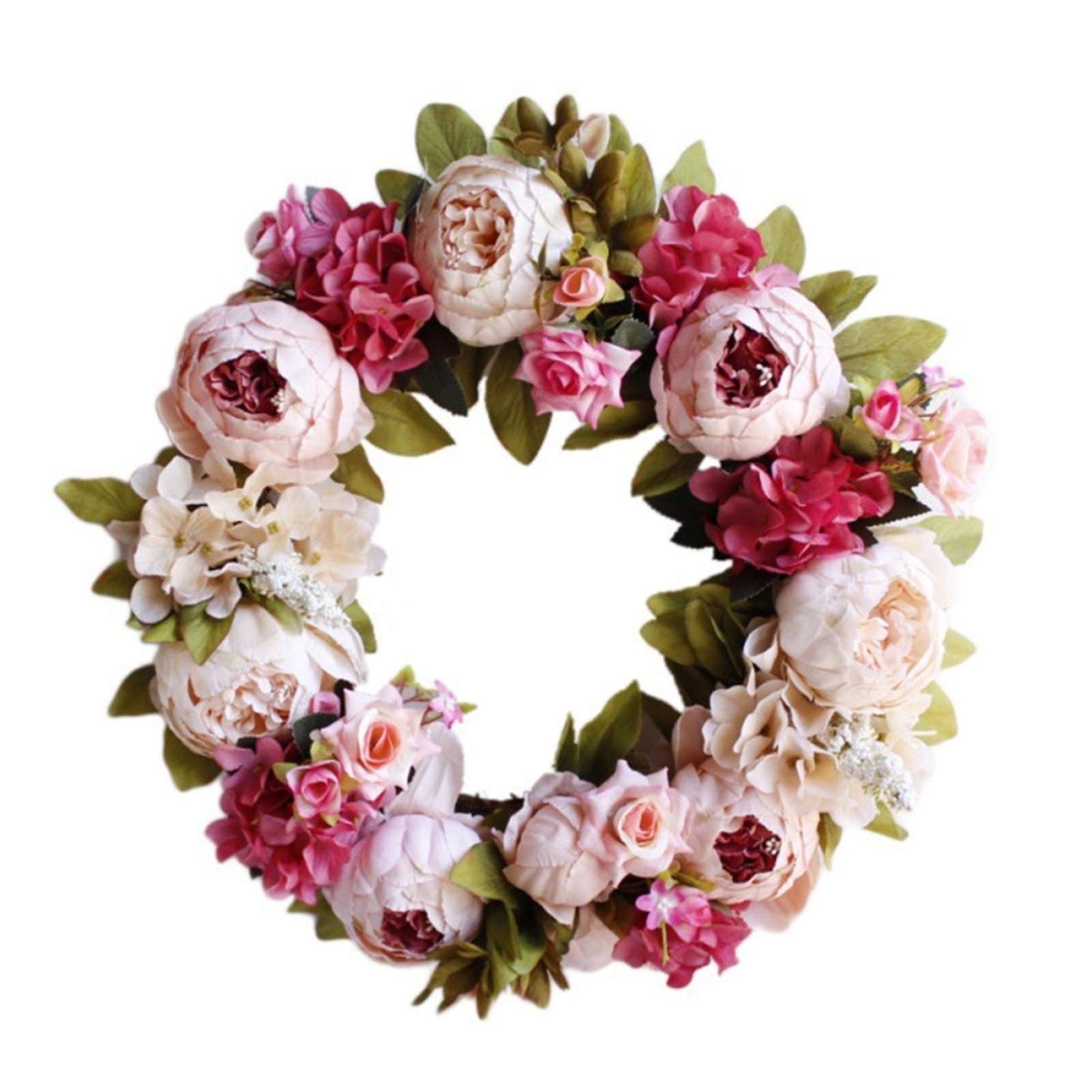 Guirlande fleurs artificielles de porte pour une déco automnale chaleureuse