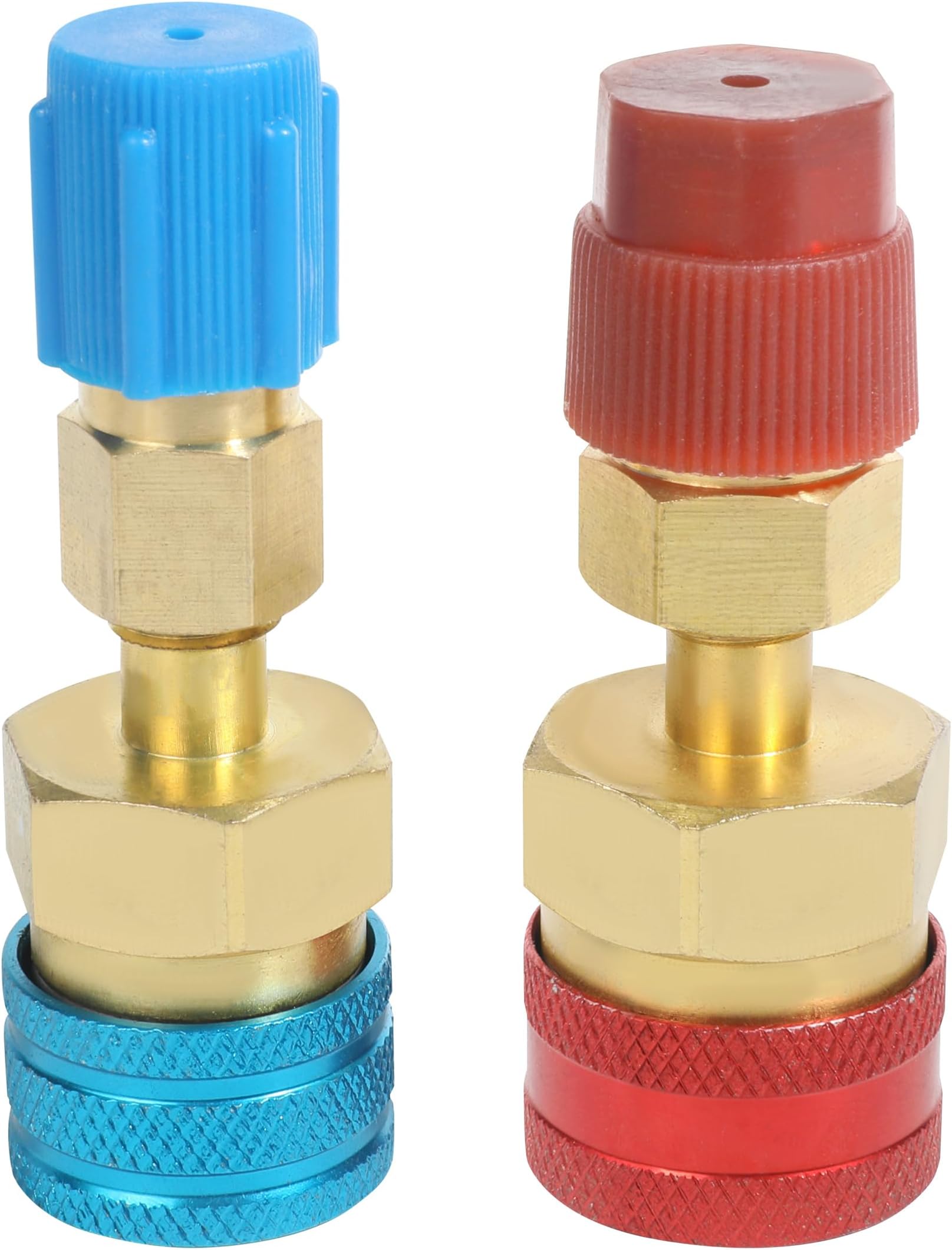 RACOONA R1234YF Adapter,Car Accessories R1234YF to R134A Adapter, R1234YF Quick Coupler,1234yf to 134a Adapter High Low Side Connector Conversion Kit,Suitable for Automotive Conditioner AC Charging