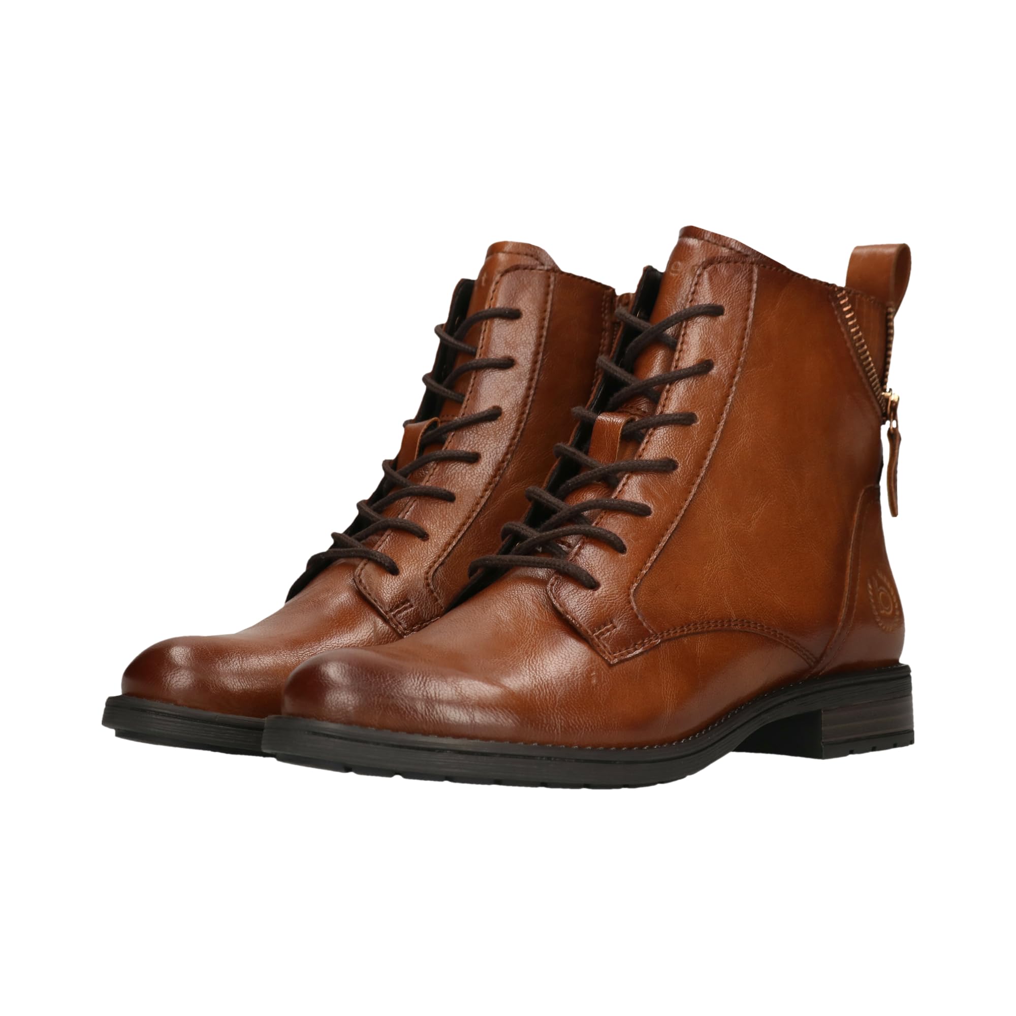 bugatti Damen Schnür-Stiefeletten 415AFS3X5000-6100 Weite Normal Reißverschluss