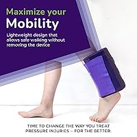 Vista 5 de Ulcer Solutions Protector de talón, protectores de talón para úlceras por presión, ligeros y transpirables, protectores de talón elevados para una