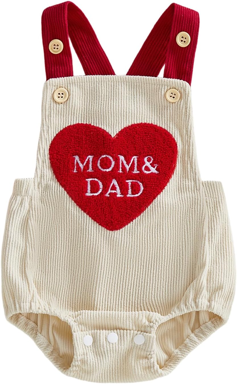Valentines Day Infant Baby Girls Boys Romper Outfit Newborn 3 6 12 18 Months Girl Jumpsuit Overall Spring Clothes