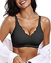 OEAK Womens Wireless Jelly Bras Push Up Bralette Full Coverage No Underwire Bra Comfortable Everyday Seamless Tshirt Bras