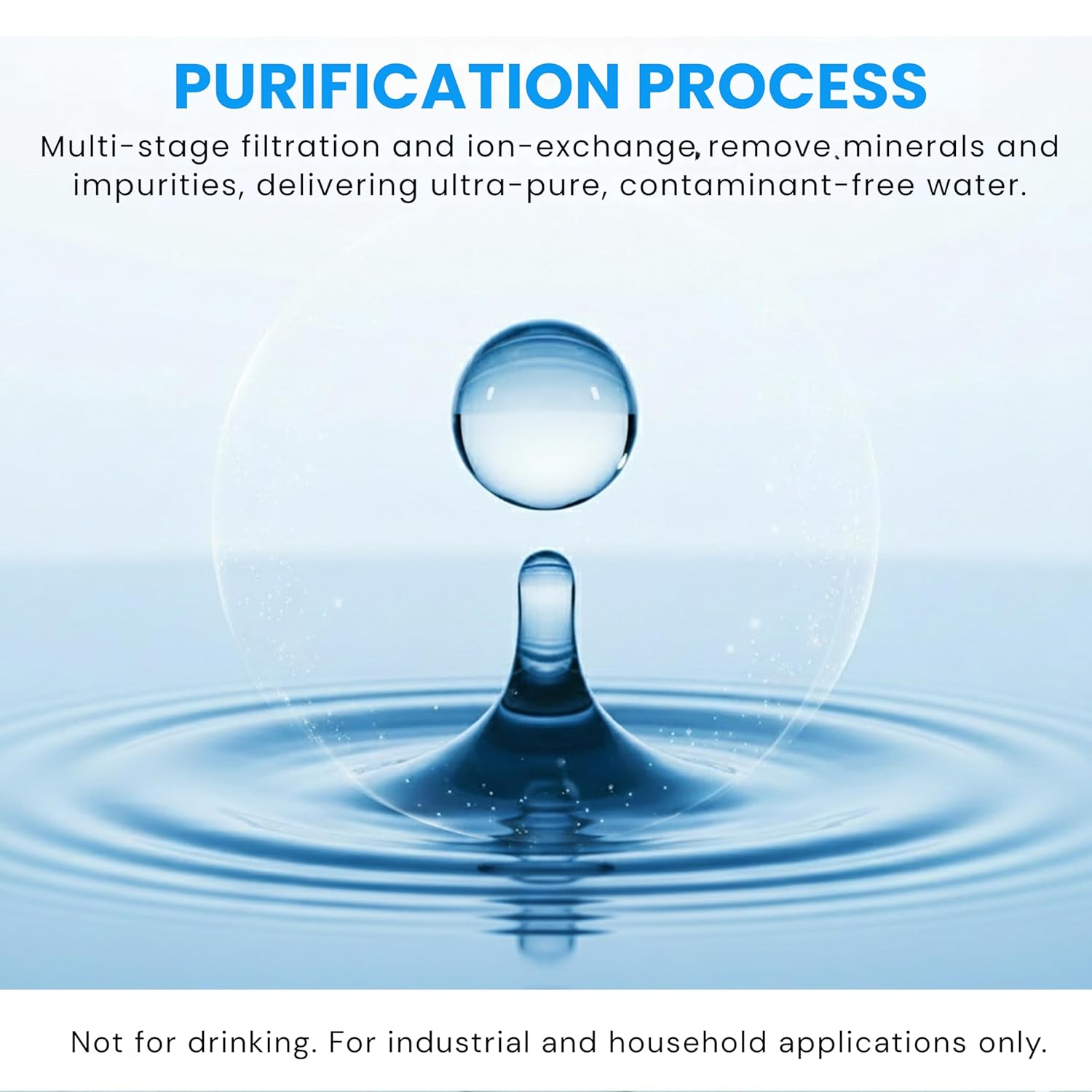 Deionized Water, Prime Demineralized Solution, Certified Laboratory Grade DI Water, Sterile for Deep Cleaning, Cooling, Cosmetic, Corrosion and Hygiene (1 Gallon)