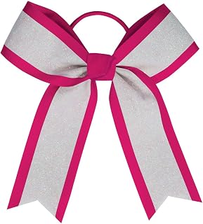 chassé White Glitter Hair Bow