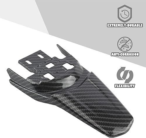 Miniatura 6 de Guardabarros trasero Sur Ron, imitación fibra de carbono Dirt Bike trasero Fender Protectorfor Sur-Ron Light Bee Guardabarros trasero,Guardabarros