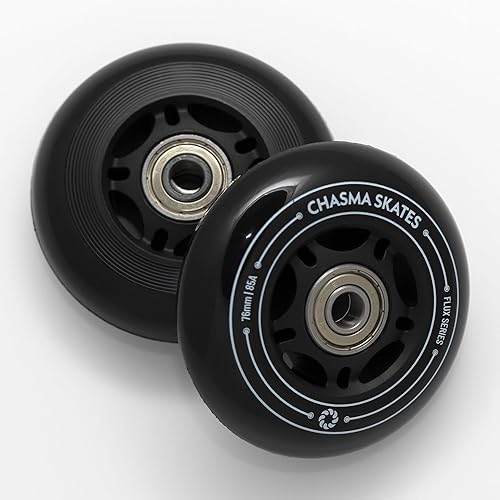 Miniatura 9 de Flux 2 Ruedas RipStik de 2.992 in 85A para tablero Ripsurf, RipStik Wave Board o Crazy Cart Ruedas de repuesto, paquete de 2 con rodamientos