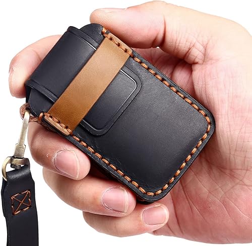 Miniatura 10 de EASYANT Funda de piel auténtica para llavero de 4 botones compatible con Mazda 3 Hatchback 6 CX-5 CX-30 CX-9 2020-2022