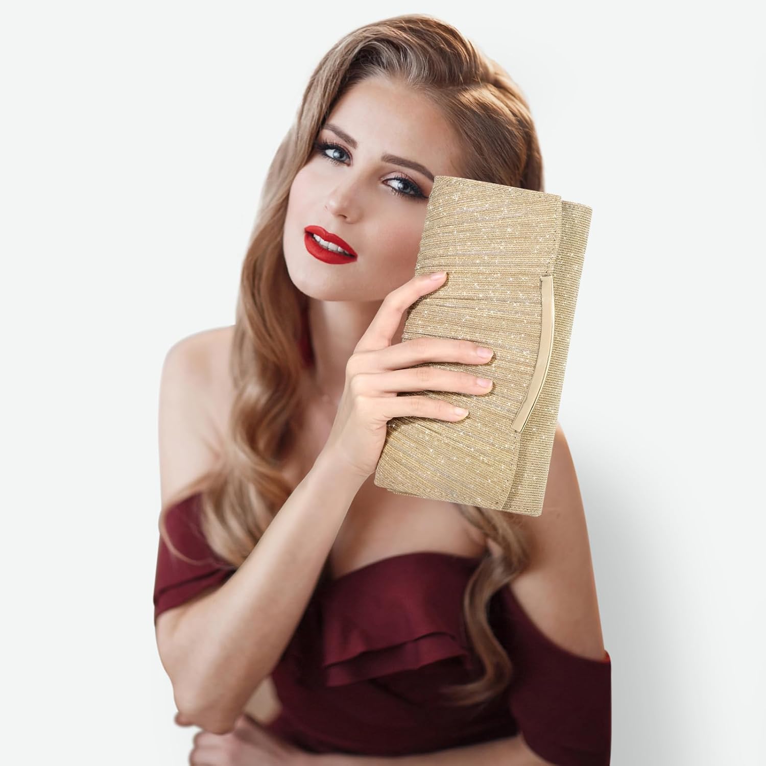 UBAYMAX Evening Bag Clutch Purses for Women Lady Girl Handbags Crossbody Bag Wedding Bag for Prom Party Wedding Engagement | Wedding Bag, for Prom Party, Wedding, Engagement - Image 2