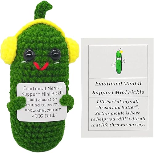 qyqkfly Mini vida positiva patata hongo animales lindos creativo punto celebración tarjeta ganchillo cumpleaños Navidad niñas regalo fiesta