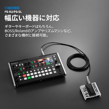 BOSS Boss Foot Switch FS-5U Momentary Type Classic Model Start, Stop Control for Rhythm Machine/Sequencer