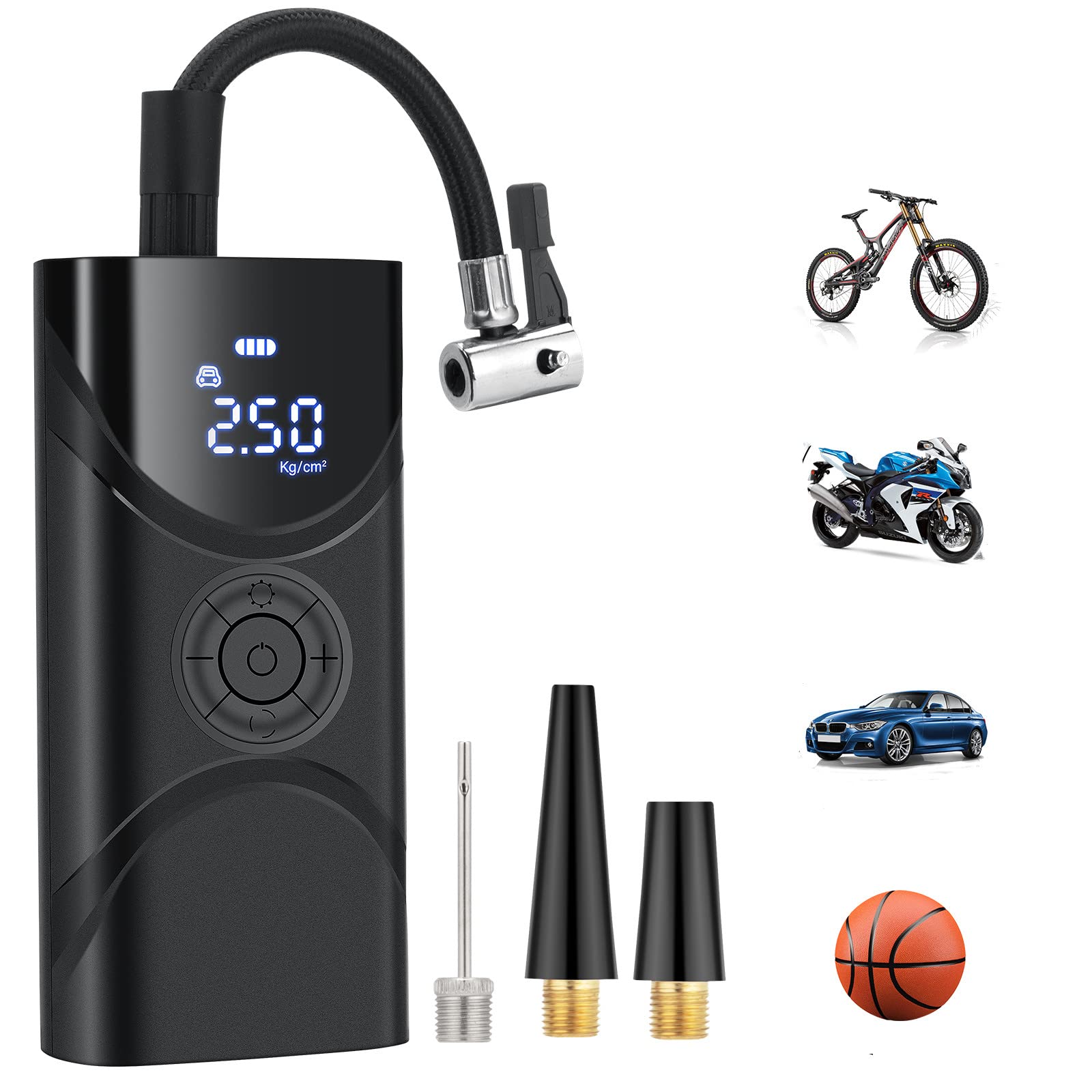 Buy Tire Inflator Portable Air Compressor, 150PSI Air Pump with Digital