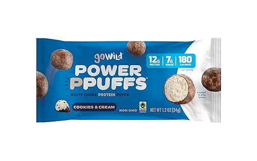 Go Wild Power Ppuffs - Galletas y crema 1.2 onzas (paquete de 6)