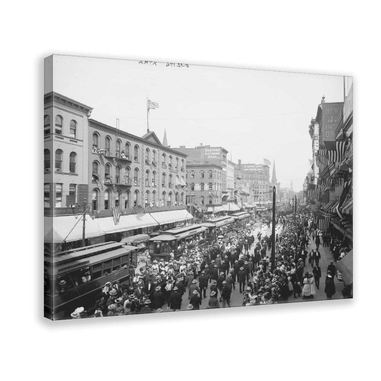 Toile Old Buffalo New York impression haute definition cadre premium - 8