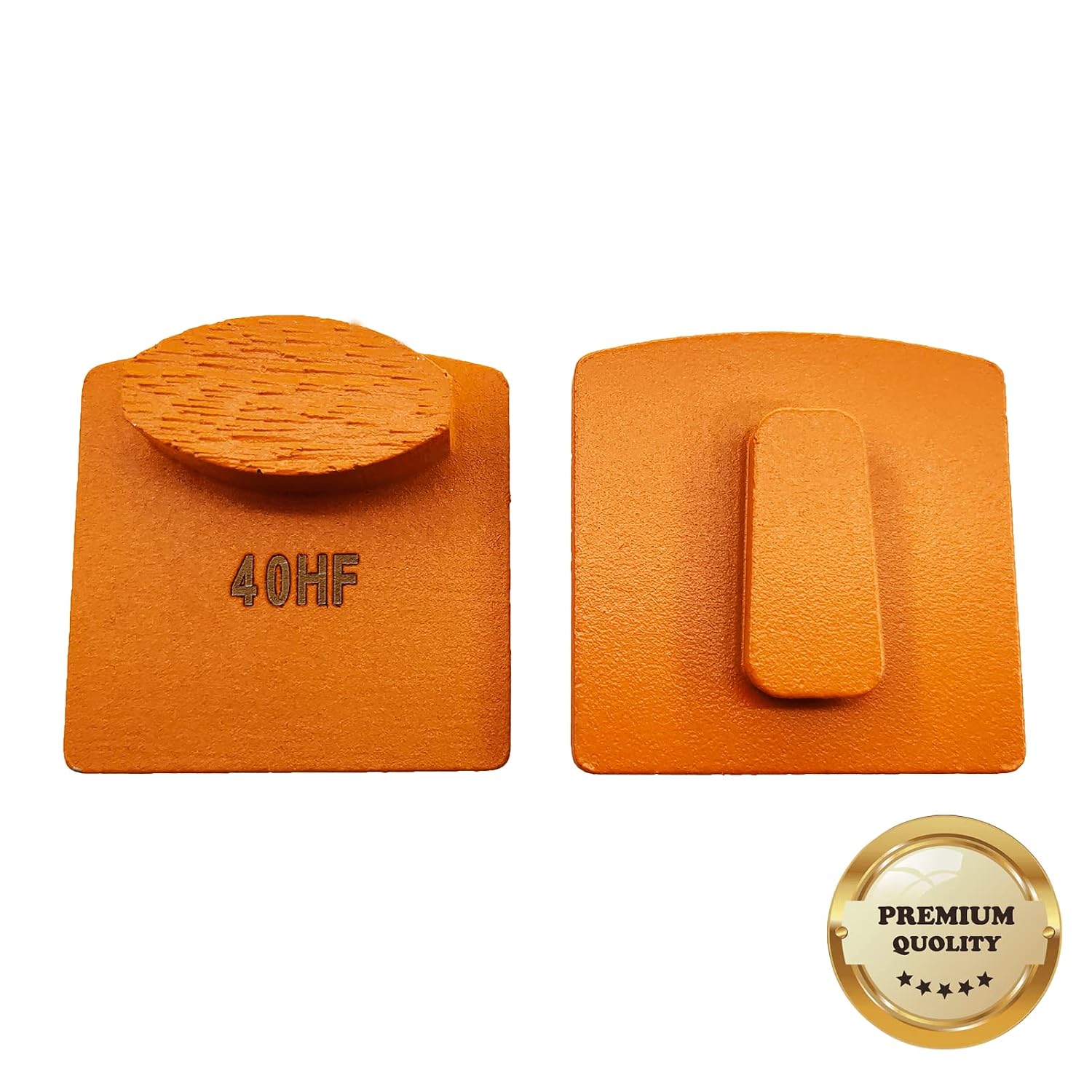9 Pcs Pro REDICLOCK Diamond Grinding Shoes, Soft Bond for Hard Floor, 40 Grit, Oval Segment, Wet & Dry Use