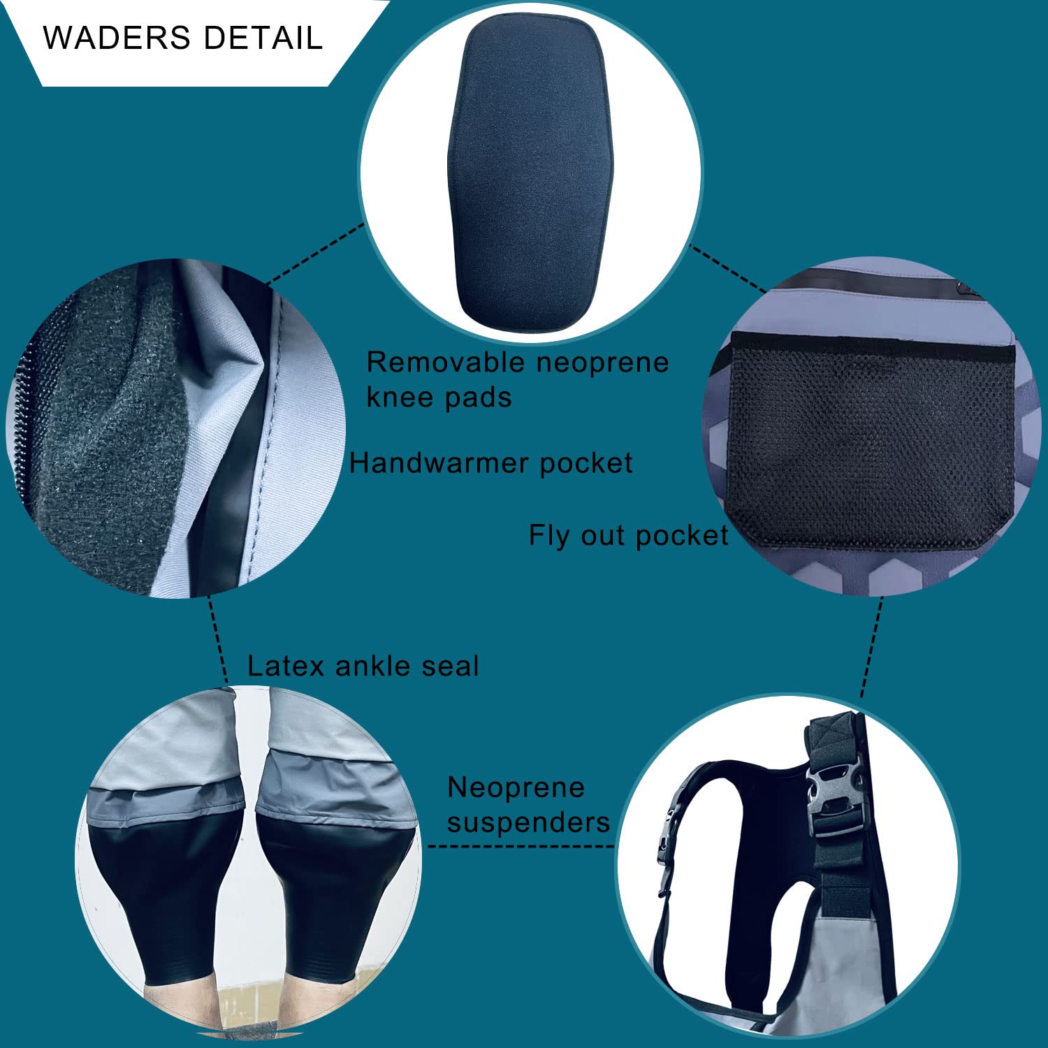 Drryfsh Breathable Fly Fishing Chest Wader Waterproof Hunting Waders